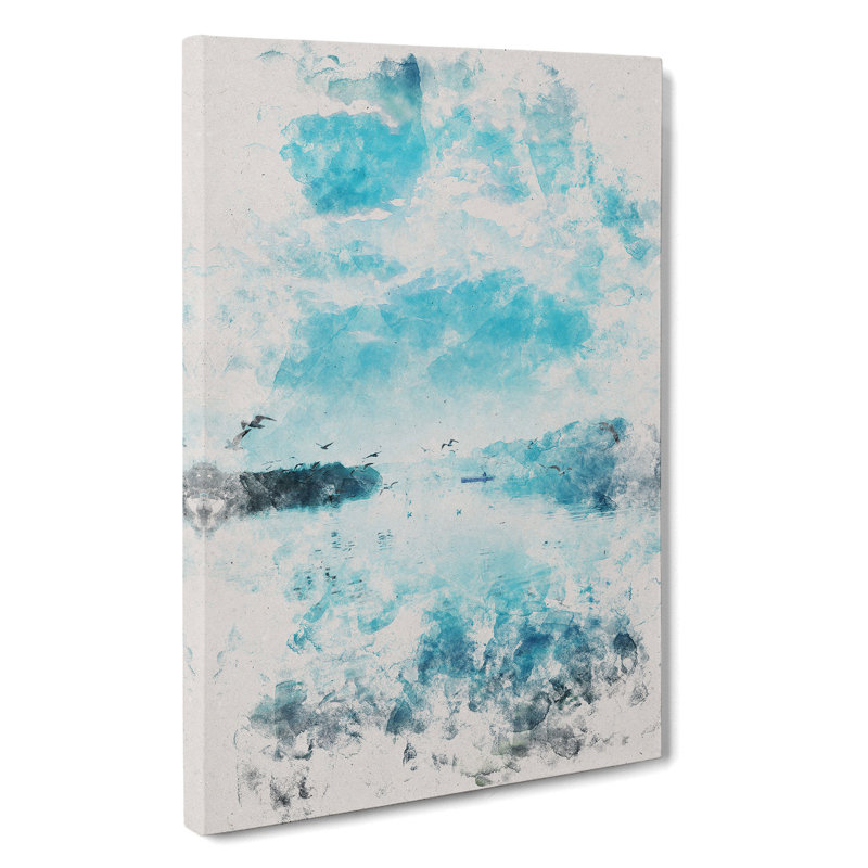 Birds In Flight - Wrapped Canvas Painting, 76cm H x 50cm W x 3cm D