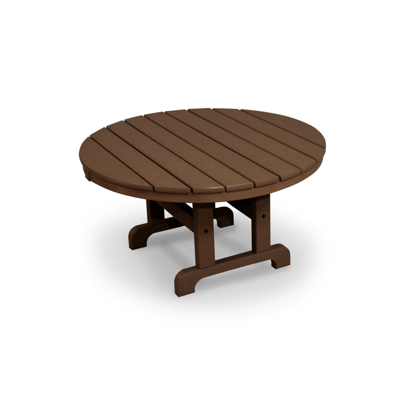 Table de conversation POLYWOOD Cape Cod, Brun, 36 po