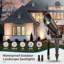 Projecteur à DEL 4PK moderne bronze huilé - éclairage de paysage à l'épreuve des intempéries pour porche, escaliers, haies