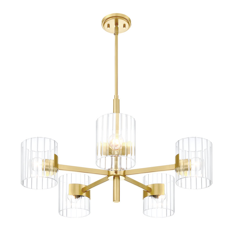 Kron 5 - Light Dimmable Drum Chandelier