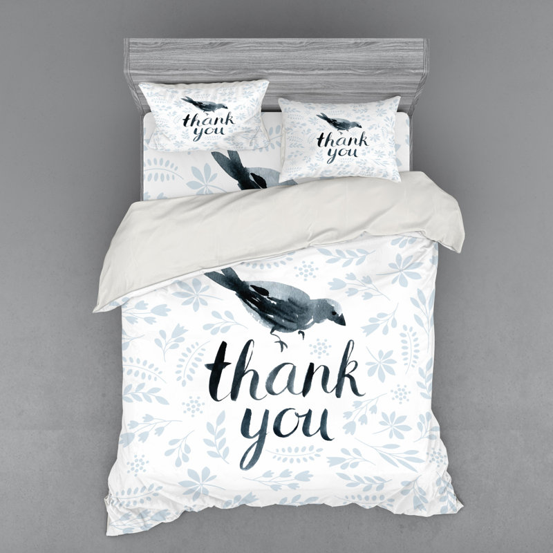 Farmhouse / Country Floral Duvet Cover, Queen Duvet Cover + 3 Additional Pieces