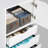 Home 6-Drawer Office Storage File Cabinet on Wheels, Mobile Under Desk Filing Drawer, Craft Storage Organization, White