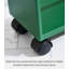 Tower Yamazaki Home Rolling Slim Storage Three Tier Utility Cart With Handle, Steel, Handle, Wheels-105474261