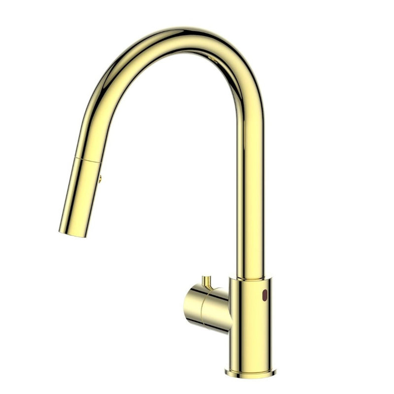 Robinet de cuisine sans fil ZLINE Gemini, Or poli