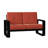 Vale 58.5'' Wide Aluminum Loveseat with Cushions-86666903-43011352