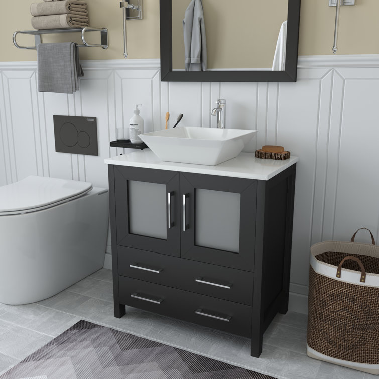 30'' Bathroom Vanity with Top Sink, Modern Bathroom – Home