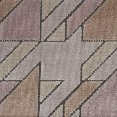 Briefcase Geometric Cut Velvet Upholstery Fabric