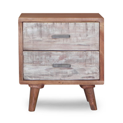 Parham 45cm W Solid Wood Bedside Table