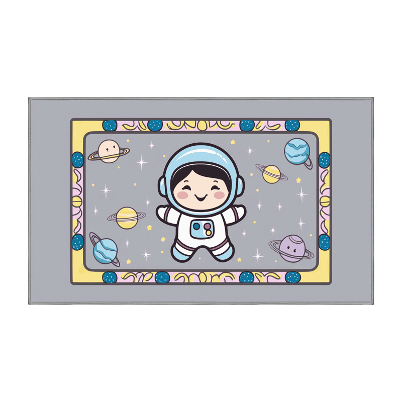 Tapis pour enfant Zoomie Kids, Rectangulaire 8 pi x 12 pi