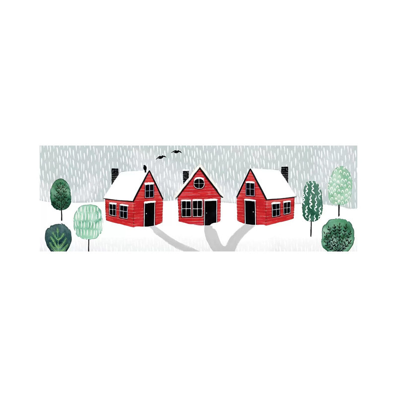 Christmastown Collection D by Grace Popp - No Frame Panoramic Print on Canvas