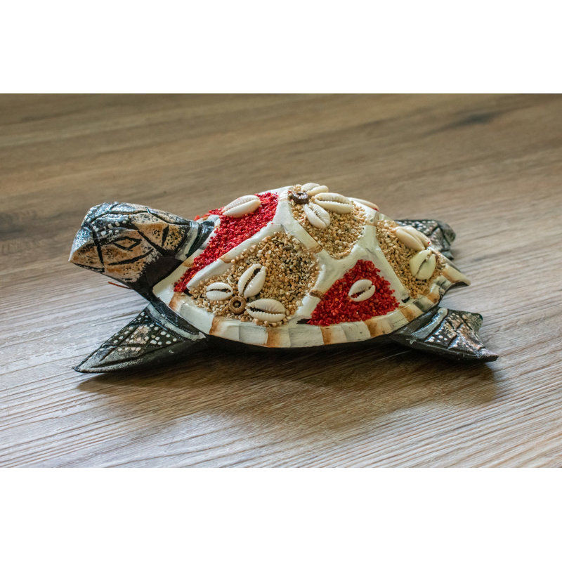 Décoration murale tortue, Rouge