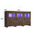 64.2" LED Farmhouse TV Stand For Tvs Up To 70" With Power Outlets And Adjustable Shelves-163533591-149277937