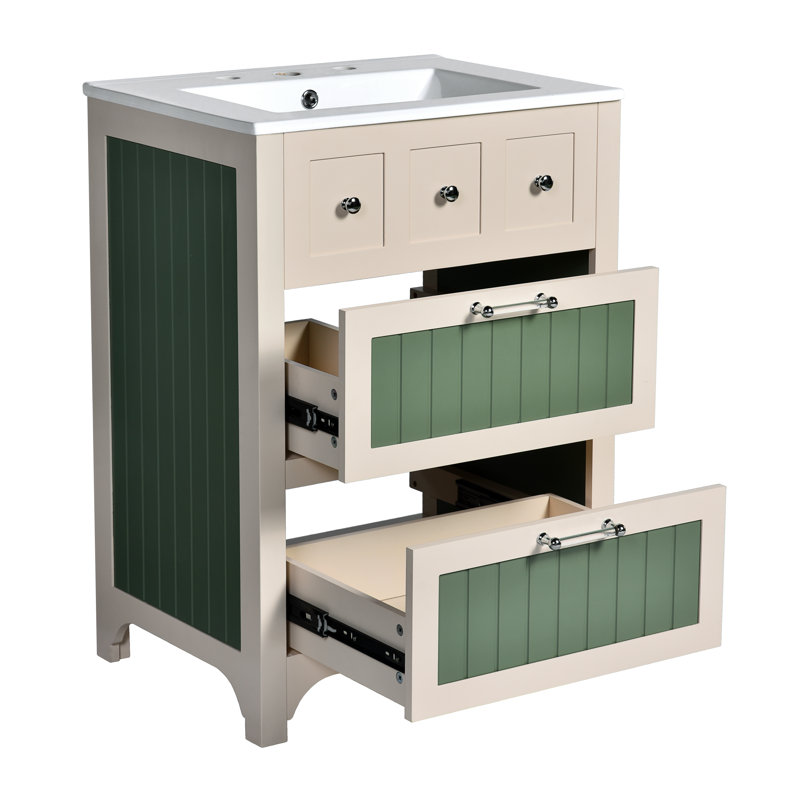 Meuble-lavabo 24 po avec lavabo supérieur