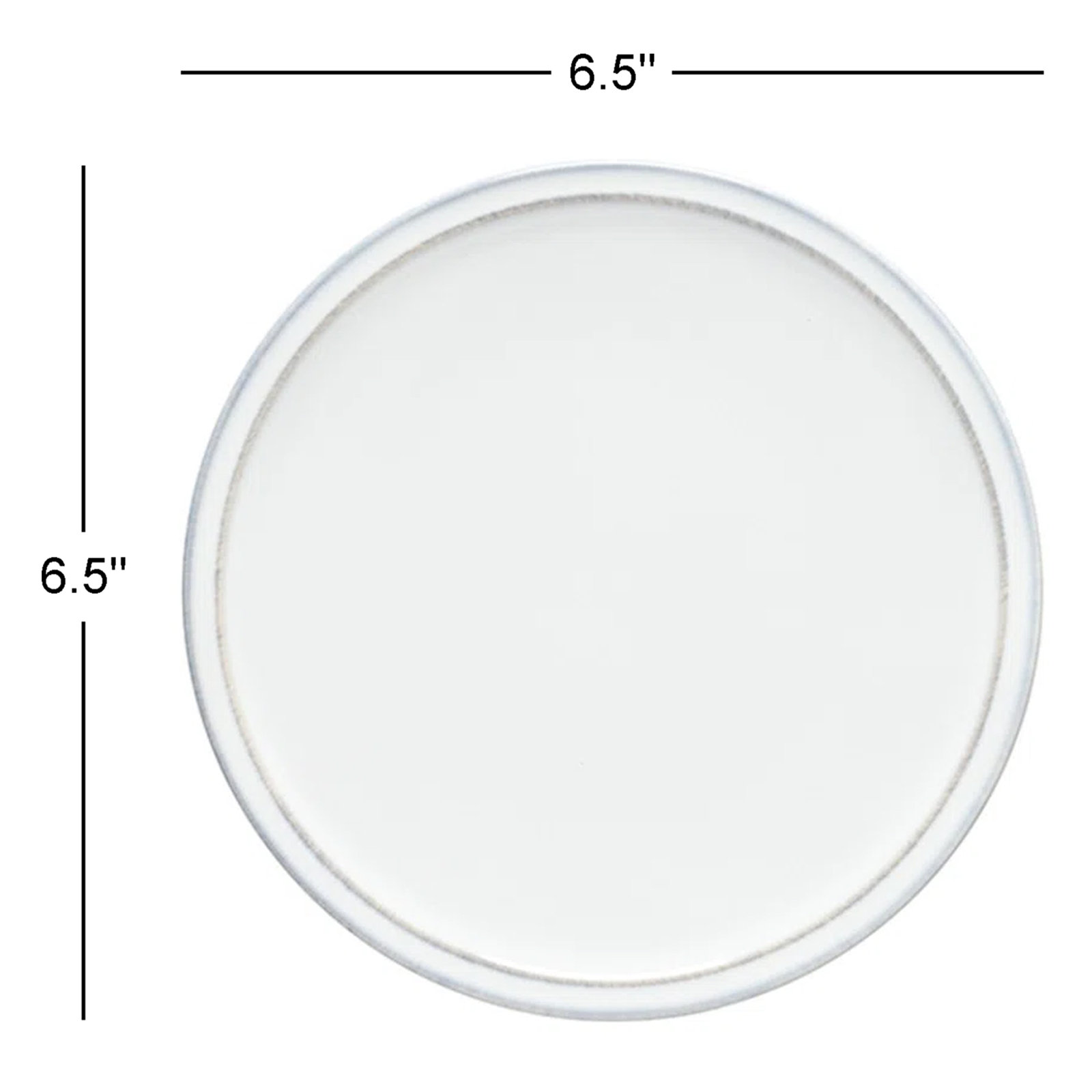 Costa Nova Friso Bread Plate, White