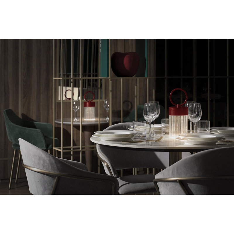 Claretta Battery Lamp, Dark Red