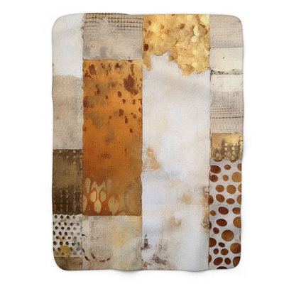 Gold Nature - 1 Piece Premium Sherpa Blanket Throw Blanket
