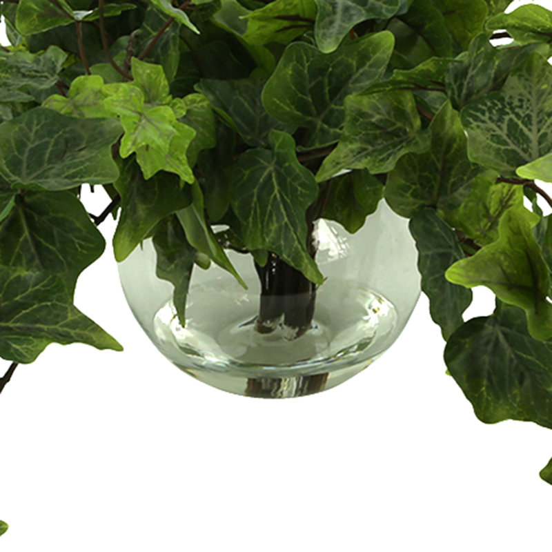 Jenner 11'' Faux Ivy Plant in Glass Vase