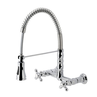 Gourmetier Heritage Pull Down Bridge Faucet with Accessories