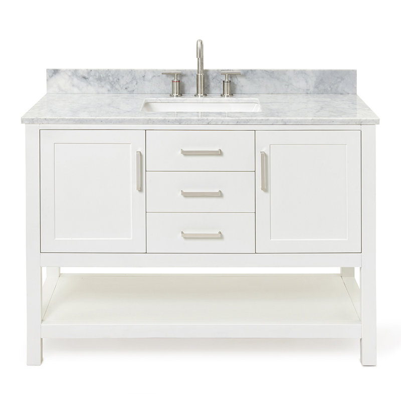 Bayhill 49'' W Single Vanity, White