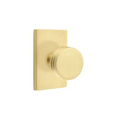 Emtek Passage Interior Mortise Set w/ Modern Rectangular Rosette & Bern Knob (LH)