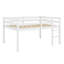 Lit mezzanine en bois avec échelle-597268897