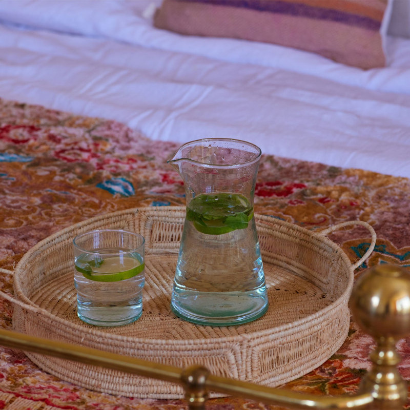 Carafe en verre soufflé à la main