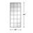 Stylish And Functional Iron Grid Right-Angled Rectangular Black Full-Length Mirror For Versatile Home Decor