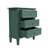 Green Nightstand with Three Drawers, Fully Assembled-863231365