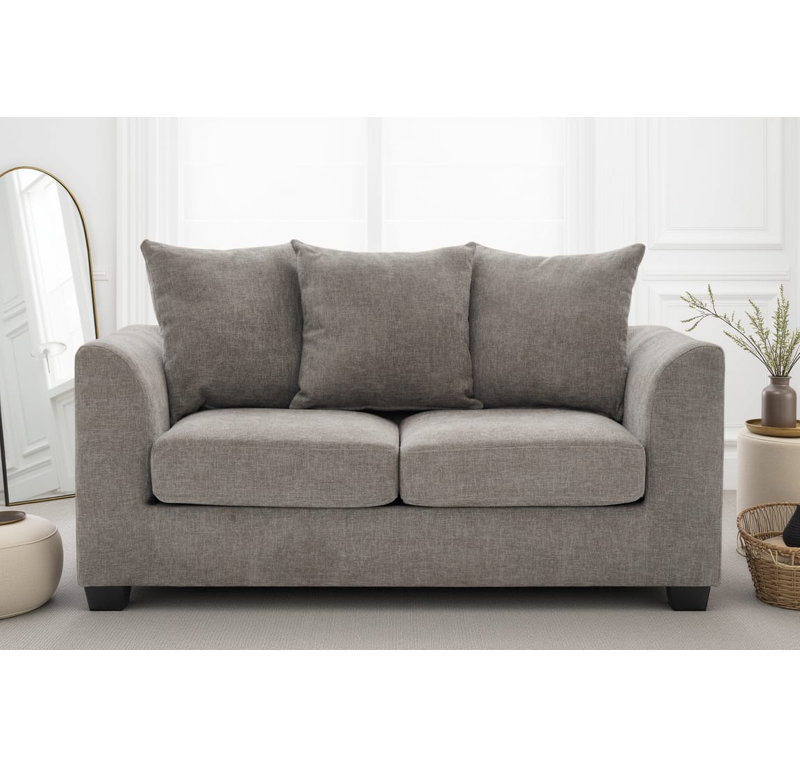 Chenille Sofa, Grey Chenille, 2