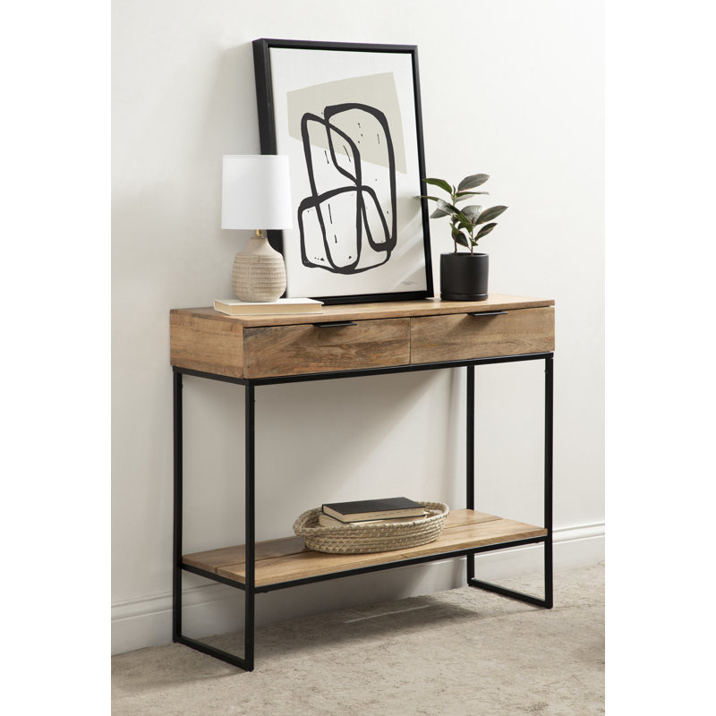 Willow 36'' Solid Wood Top Console Table