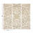 Wooden Handmade Intricately Carved Floral Beige Wall Decor with Mandala Design Set