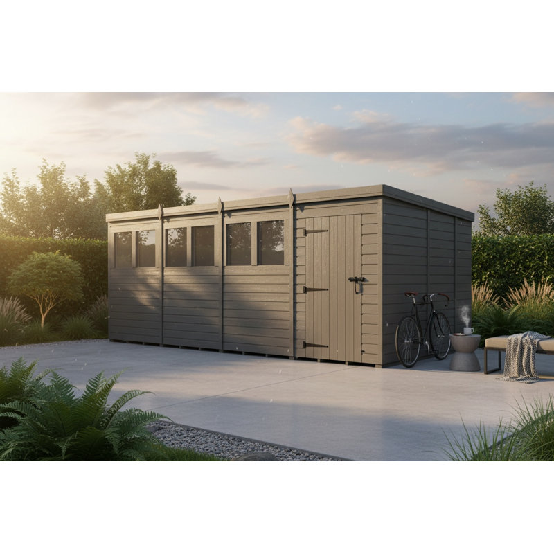 16x9 Pent Composite Shed