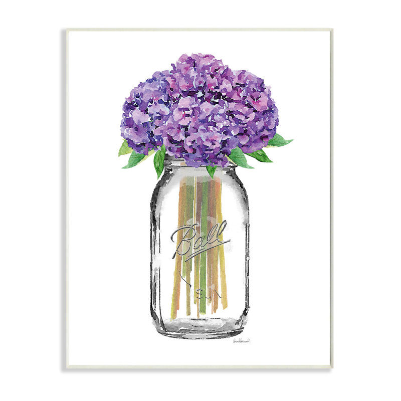 «Fashion Designer Flower Jar Mauve», impression, H 20 po x l 16 po, Giclée encadrée blanc bord de mer