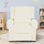 Fauteuil inclinable manuel pour fauteuil de jardin, chambre à coucher, cinéma maison et chambre de bébé, blanc