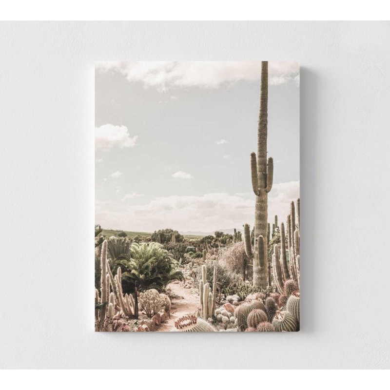 Désert de cactus du désert, reproduction d'art du Sud-Ouest neutre, Ne s’applique pas, H 16 po x l 12 po