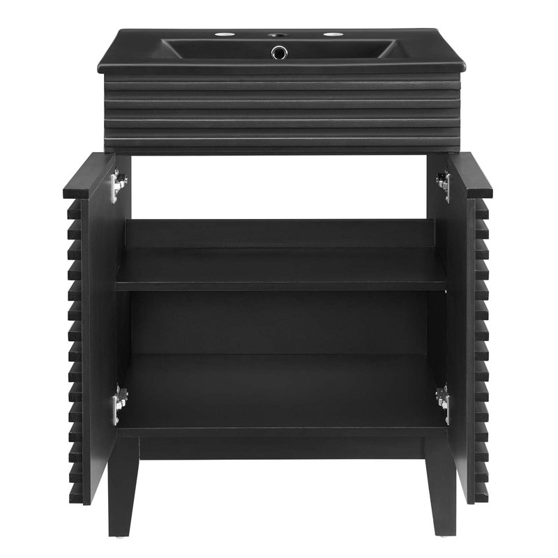 Render 24" Bathroom Vanity, Black