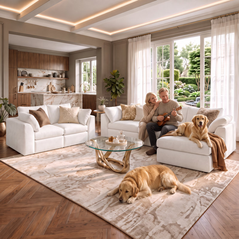 Living Room Set, White