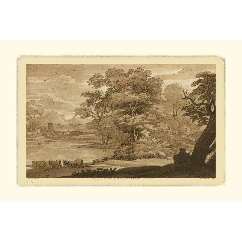 Pastoral Landscape II - Wrapped Canvas Print, 81cm H x 122cm W