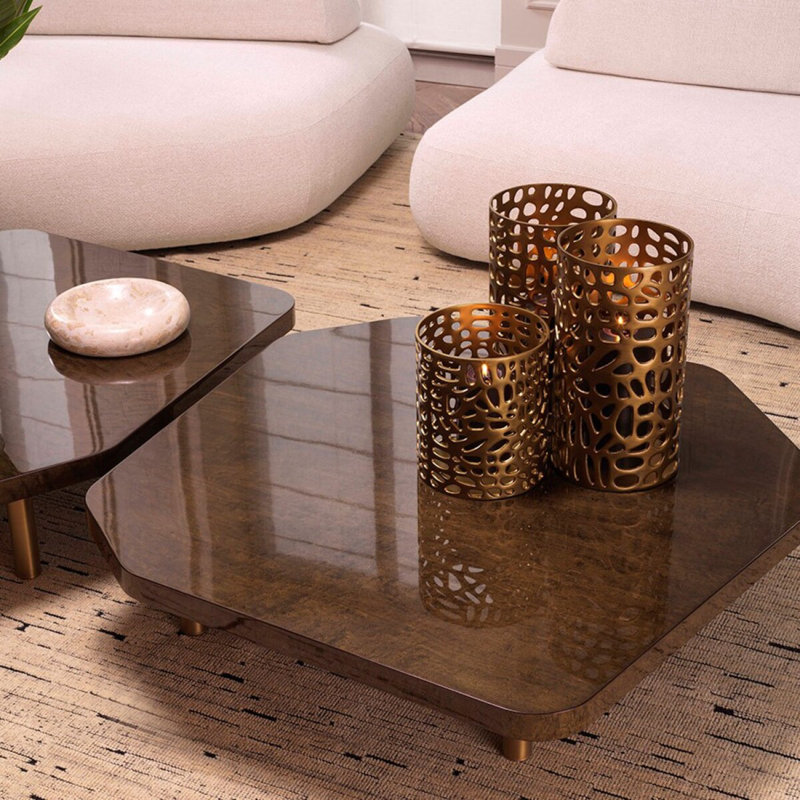 Dix Hurricane Candle Holder, 10.63" H x 9.65" W x 9.65" D
