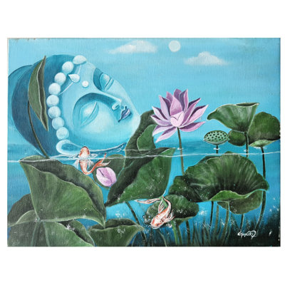 Peace Underwater | Acrylic On Canvas | Painting By Gayatri Mavuru