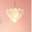 Clear Textured Glass Layered Small Chandelier