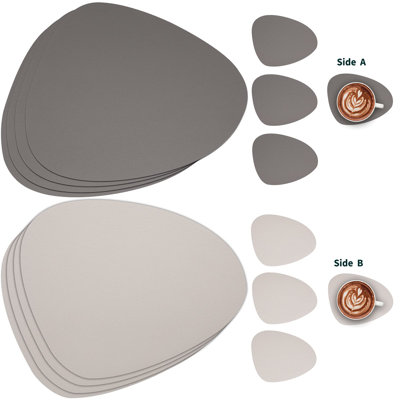 Leather/Faux Leather Triangle Placemat