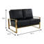 Causeuse moderne en simili cuir Gratiano-1507704326