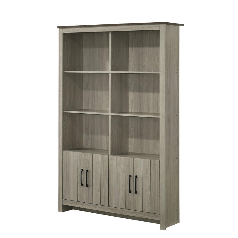 Bibliothèque en chêne gris Nyla