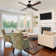 Drexel 52"W Remote Controlled Ribbed Clear Glass Shaded Ceiling Fan - Beachcrest Home