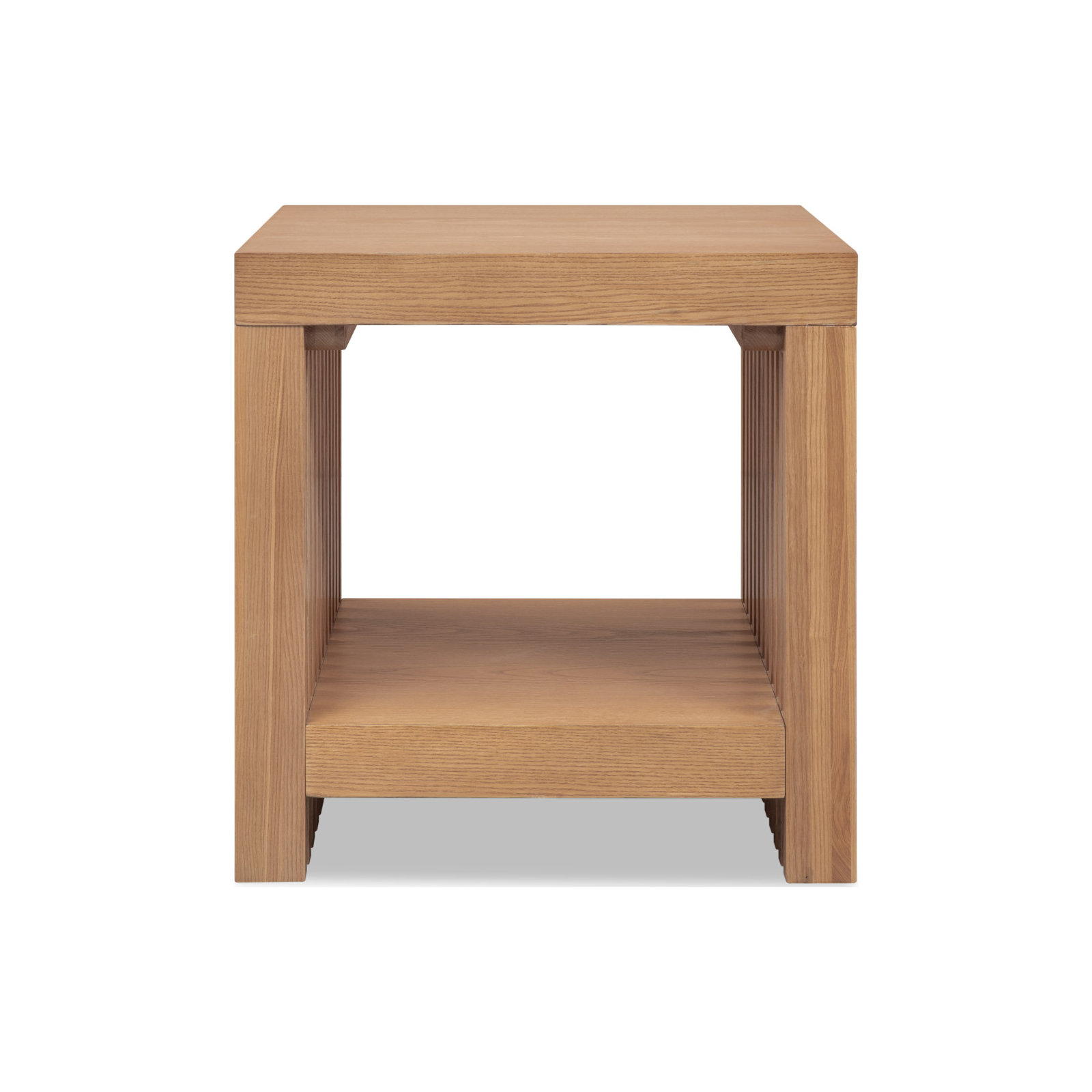 Finnian Side Table, Natural Wood