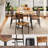 Deyton Modern 7-Piece Rectangular Expandable Dining Set with Wood Chairs, 63'' Table-2044475280