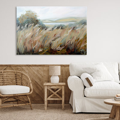 Windy Meadow Distortion Canvas, design by Sasha