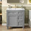 Meuble-lavabo avec lavabo, armoire de salle de bain avec 2 tiroirs et rangement basculant, conception de lavabo simple moderne-1482383971