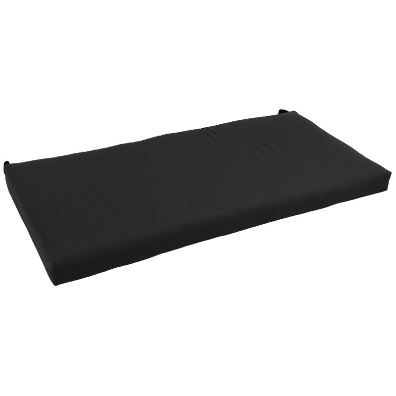 Coussin de banc d'intérieur, Noir